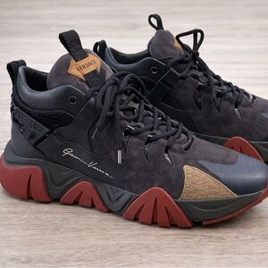 Versace Navy and Coral Sneakers